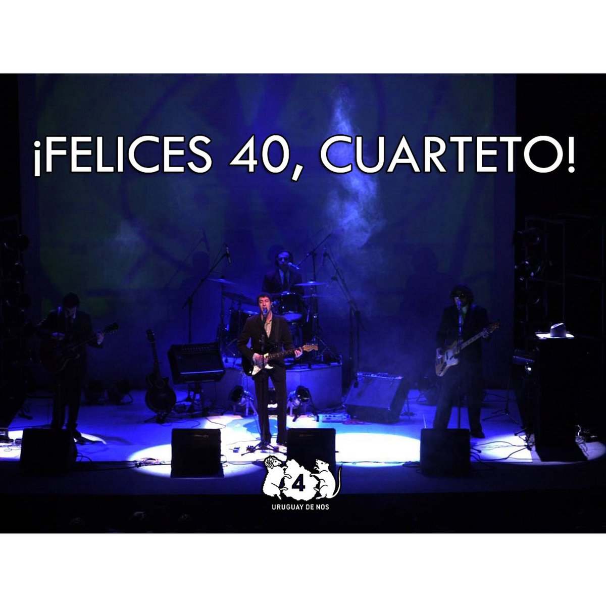 ¡FELICES 40, CUARTETO!

Este año es un año cargado de festejos para los de Tajo, y no podíamos dejar pasar este mes de abril, sin desearle todas nuestras felicidades a la banda que nos marcó, a la banda de nuestras vidas, El Cuarteto de Nos.
instagram.com/p/C6Ug4r8u-yW/