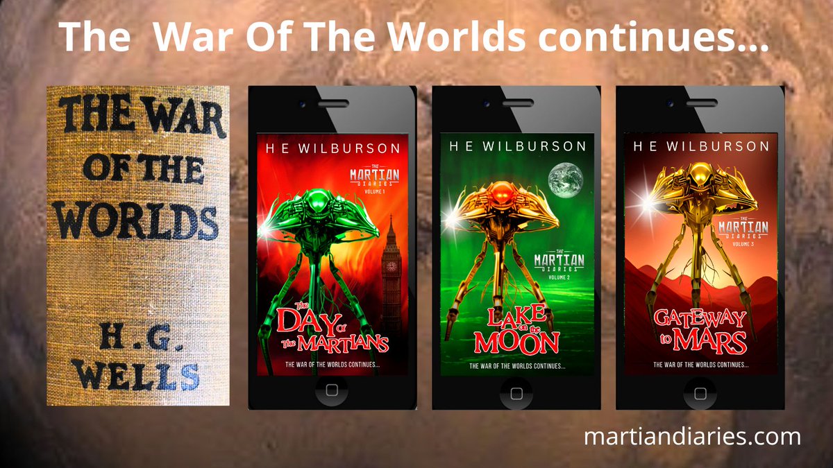 'Wow! Followed on seamlessly from the original and had me hooked! So intrigued now, I'm going to get the audiobook to hear the music... my new favourite 'follow-on.'' More info & buy options here martiandiaries.com #scifibook #audiobook sequel to The War Of The Worlds