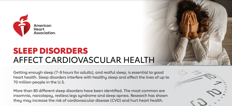 American Academy of Sleep Medicine (@aasmorg) on Twitter photo Poor sleep, often caused by sleep disorders, contributes to risk factors for CVD such as obesity, high blood pressure, diabetes, stress, inflammation, & depression.💓💤 Learn more about sleep's importance in cardiovascular health from <a href="/American_Heart/">American Heart Association</a> hubs.la/Q02vc_Gk0 Poor sleep, often caused by sleep disorders, contributes to risk factors for CVD such as obesity, high blood pressure, diabetes, stress, inflammation, & depression.💓💤 Learn more about sleep's importance in cardiovascular health from <a href="/American_Heart/">American Heart Association</a> hubs.la/Q02vc_Gk0