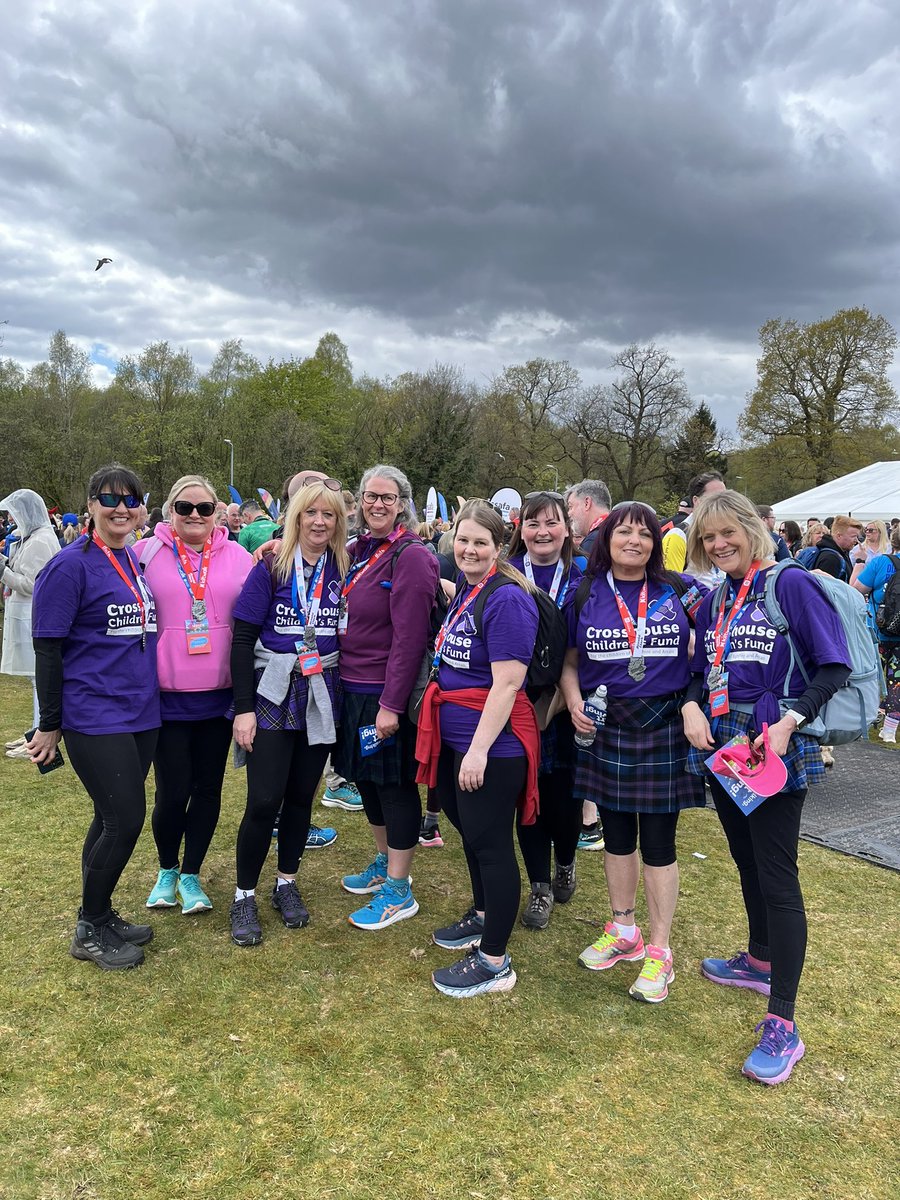 We made it……The Child Protection team and colleagues completed the Kiltwalk today. Total raised so far is £1110. Well done team we smashed it. First up the stairs tomorrow is a legend 🤣
<a href="/thekiltwalk/">Kiltwalk</a> <a href="/CrosshouseCF/">Crosshouse Children's Fund</a> <a href="/TheresaLyttle/">Theresa Lyttle</a> @armurphy50 <a href="/mariachill82/">Maria Hill</a> <a href="/NHSaaa/">NHS Ayrshire & Arran</a>