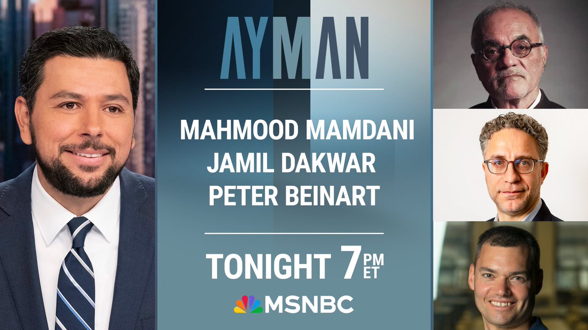 TONIGHT ON AYMAN: American universities have a long history of protests, including pro-Palestinian demonstrations. Our all-star panel @jdakwar, @mm1124 and @PeterBeinart will be here to discuss how protest movements are often indicators of where we're headed.