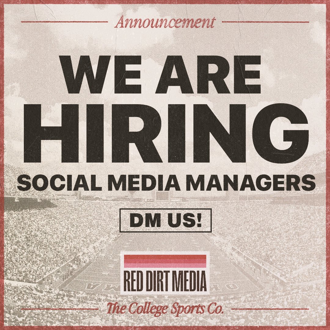 🚨 OKLAHOMA FANS 🚨 We are looking for a talented individual to join our @CollegeSportsCo team as our social media manager and help us become the best account for Sooner Nation ‼️ Want the opportunity of a lifetime to work with your favorite OU Players Past & Present? Want to…