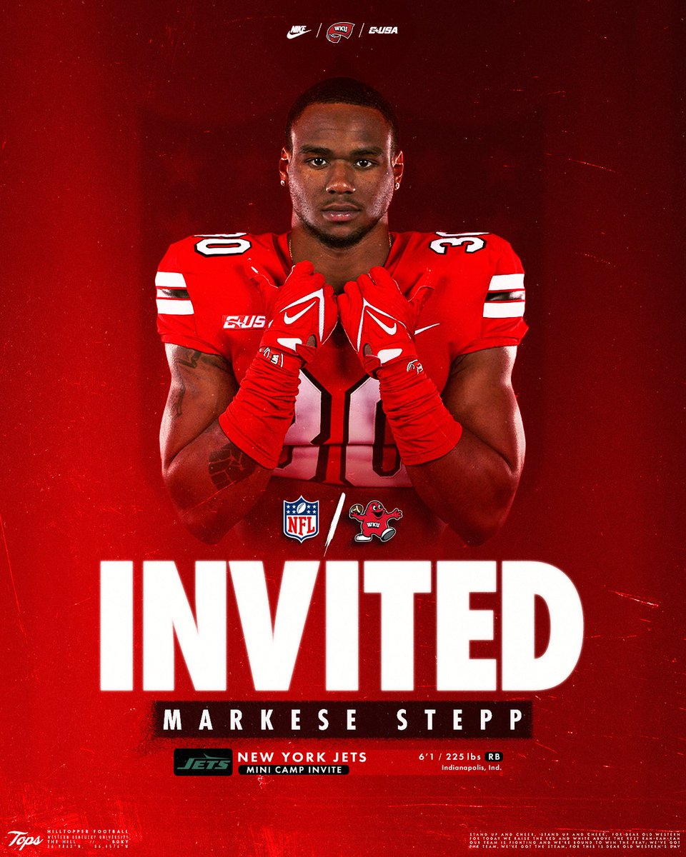 Congrats to Markese Stepp on earning a rookie mini camp invite from the @nyjets! @markese_stepp | #ProTops