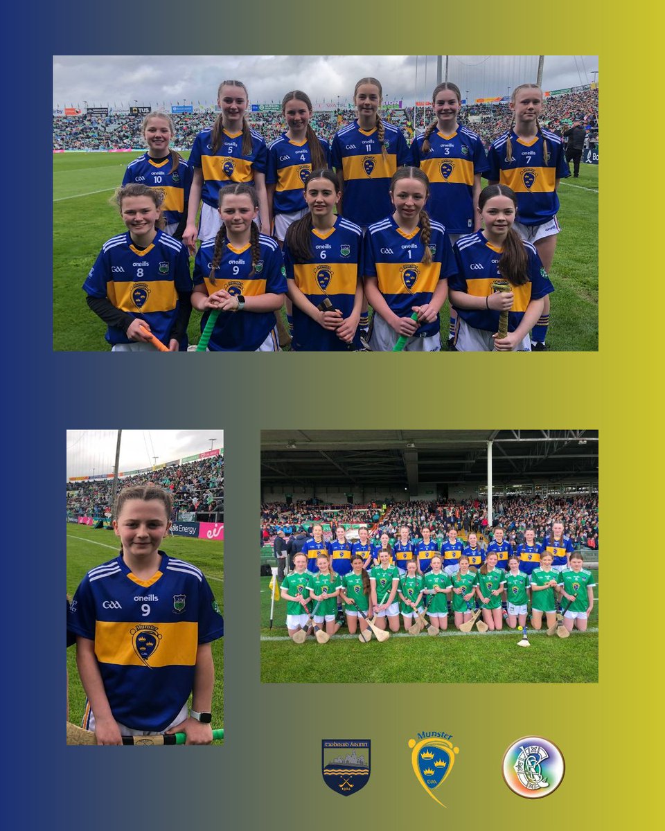 Congratulations to Ellie Ryan who was part of the Tipperary Primary Game Camogie team that played against Limerick today at the Gaelic Grounds.👏💙💛
