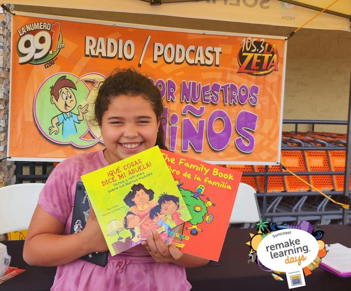 Linda tarde en el supermercado como parte de #SuncoastRemakeLearningDays #RemakeLearningDays niños conocieron a los locutores de la radio. @ThePattersonFdn @SuncoastCGLR