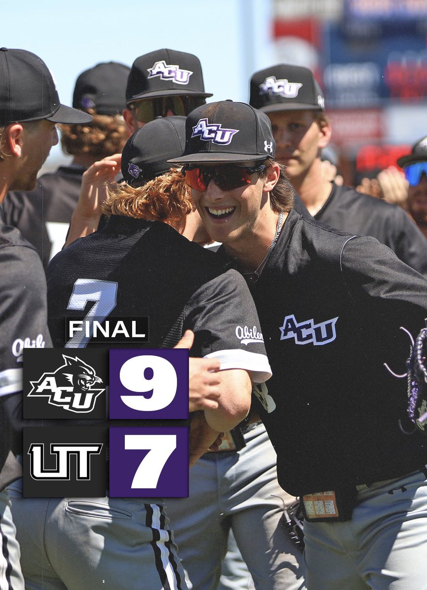 ACU_Baseball's tweet photo. ❕𝐖𝐢𝐥𝐝𝐜𝐚𝐭𝐬 𝐖𝐢𝐧❕

Wildcats erase a 5-0 deficit and complete the 𝐖𝐞𝐞𝐤𝐞𝐧𝐝 𝐒𝐰𝐞𝐞𝐩 against Utah Tech‼️

#ATO | #GoWildcats https://t.co/Jwbew8KmZC
