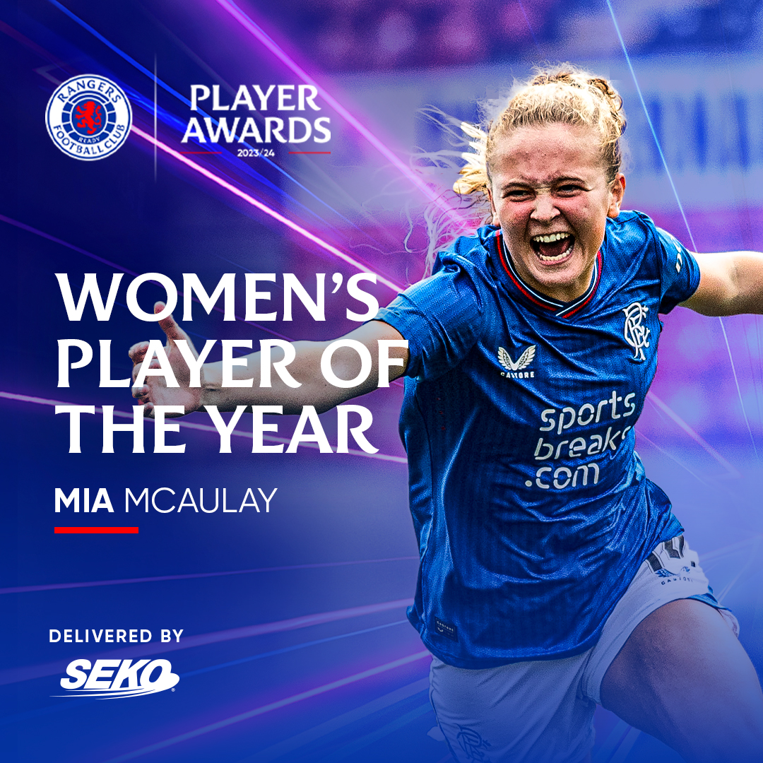 Women's Player of the Year Award | #RangersPOTY

👏 Congratulations, @miamcaulay3.