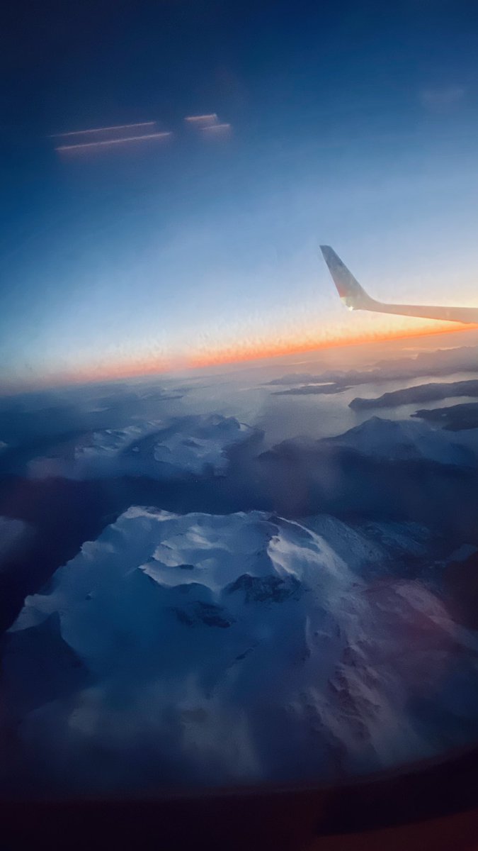 Landing in Tromsø near midnight (midnight sun is here soon!)