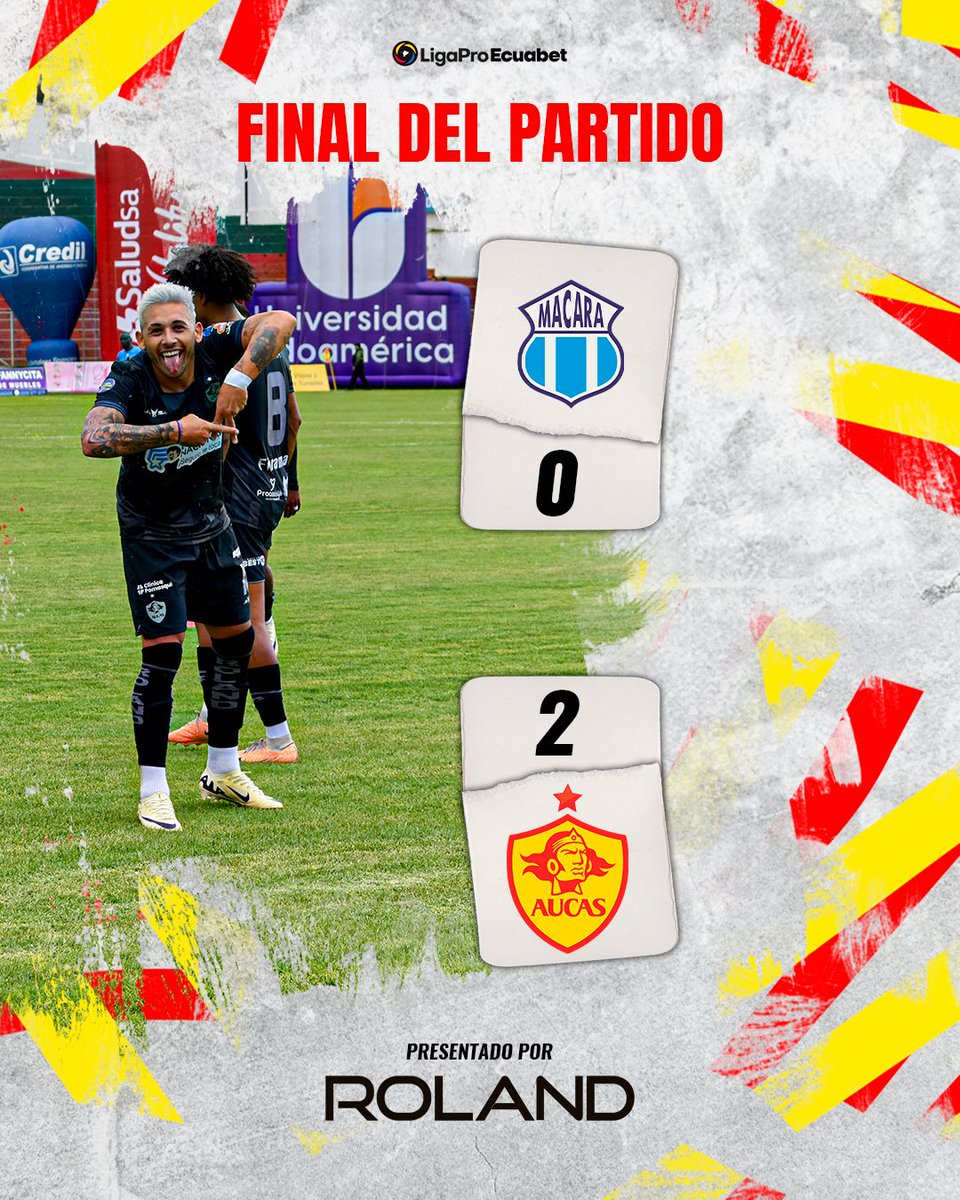 ⏱️90 + 5 Fin del partido 

#Macará 0️⃣ - 2️⃣ #SDAucas 

#LigaProEcuabet 
#VamosAucas
#Aucas2024