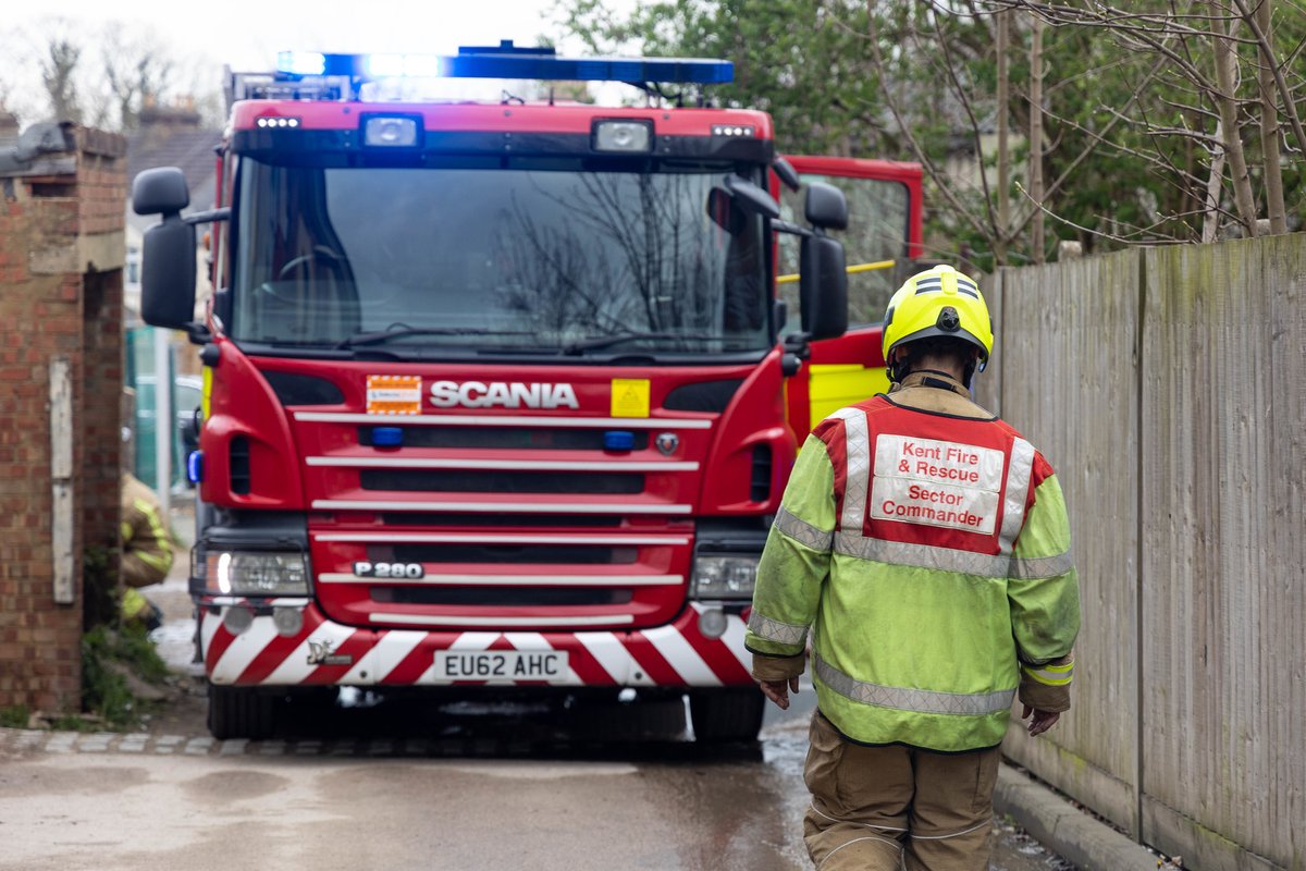 Crews extinguished a fire at a derelict building in #Ramsgate today. More here-kent.fire-uk.org/incident/thane…