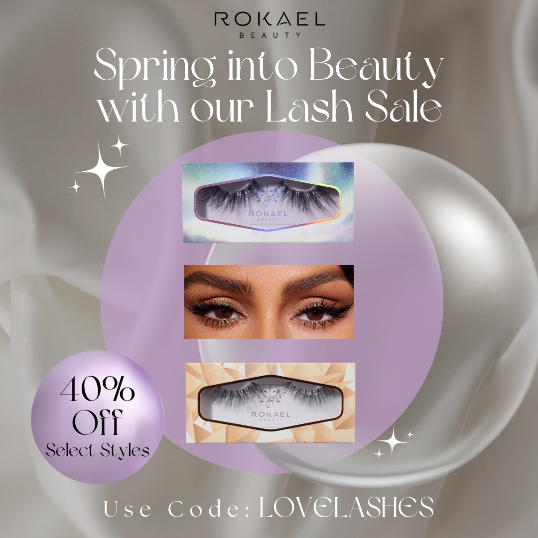 Upgrade your lash game this spring with our unbeatable sale! 

Use code ✨LOVELASHES✨ for 40% off select styles and get ready to flutter into the season with your favorite lashes. 🦋👁️ 

✨ rokaelbeauty.com ✨
.
.
. 
#glam #glamlashes #lashesextension #lashes