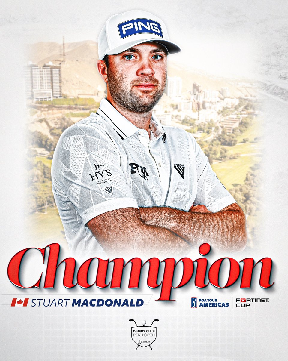 Stu in Peru 🏆 🇨🇦 @Stuart_Mac_Golf wins the Diners Club Peru Open for his second career PGA TOUR-sanctioned victory.