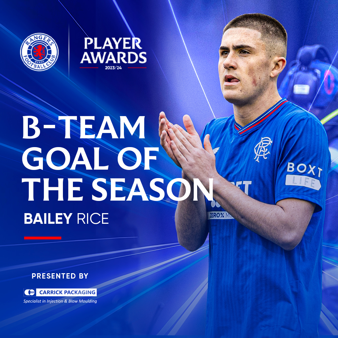 B-Team Goal of the Season | #RangersPOTY

👏 Congratulations, Bailey Rice.