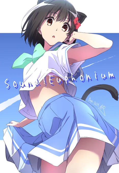 暑いので、北宇治夏服  奏、3期の主役では…まである(笑)