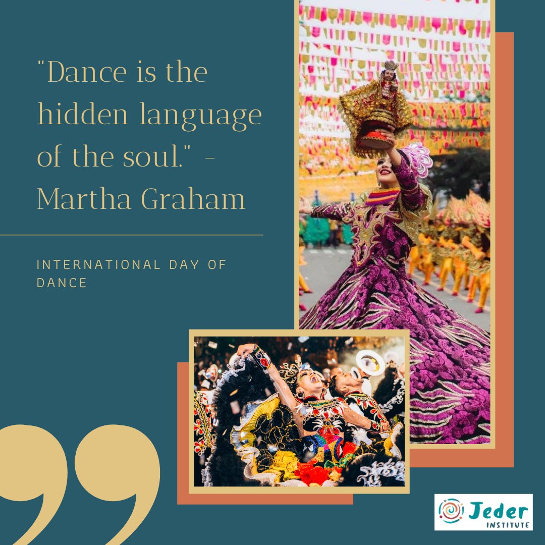 Happy International Dance Day! 🎉

Today, celebrate the beauty & diversity of traditional dances from around the world. Dance is a universal language that brings joy & connection to all. Keep dancing & spreading happiness! 💃👯🕺

#JederInstitute #InternationalDanceDay #Freedom