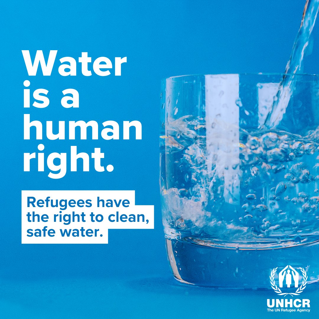 Water is a human right. Refugees have the right to clean, safe water.