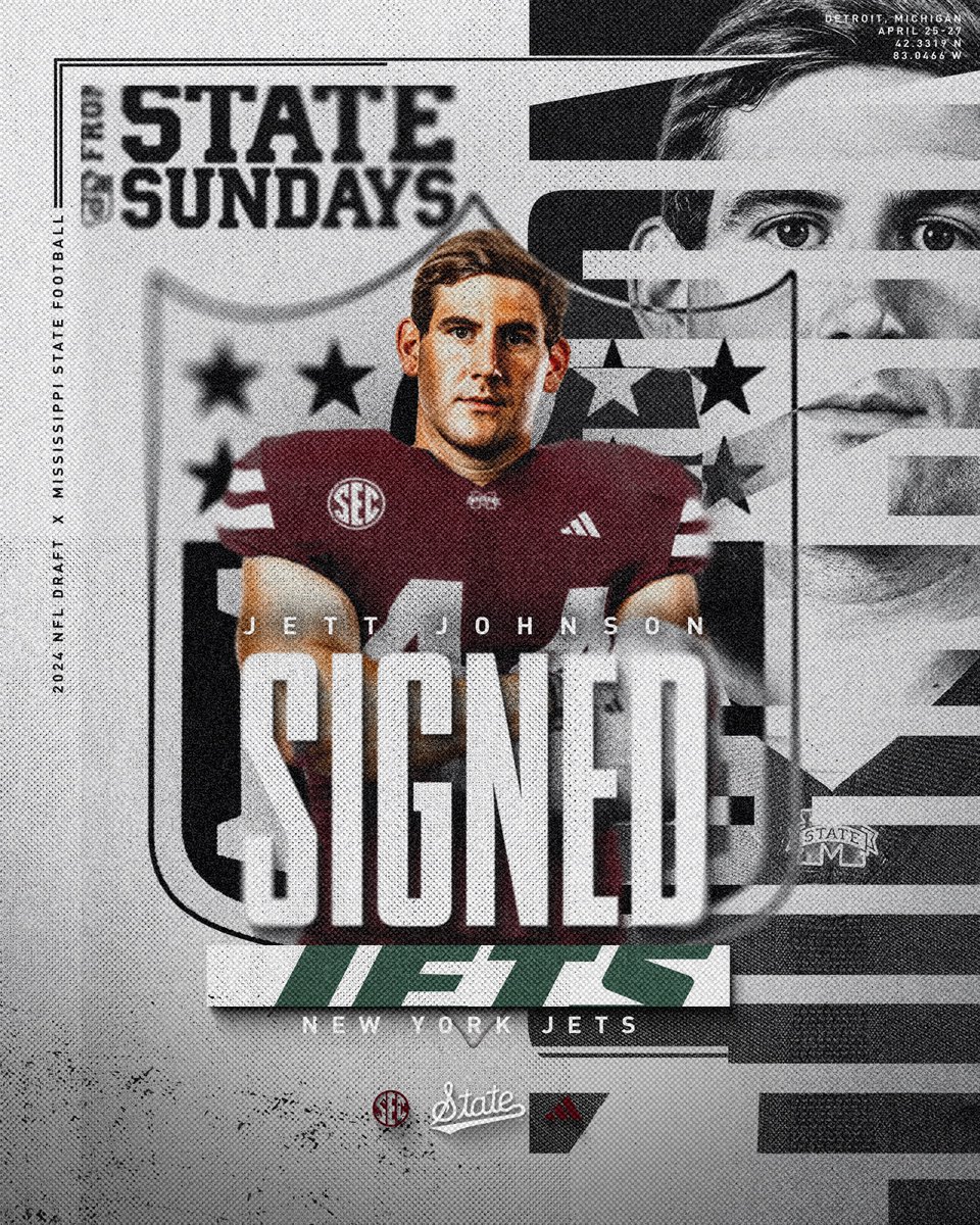 Jett Johnson is headed to the New York Jets!

Congratulations, <a href="/JettJohnson12/">Jett Johnson</a>!

<a href="/nyjets/">New York Jets</a> | #STATEtoSundays