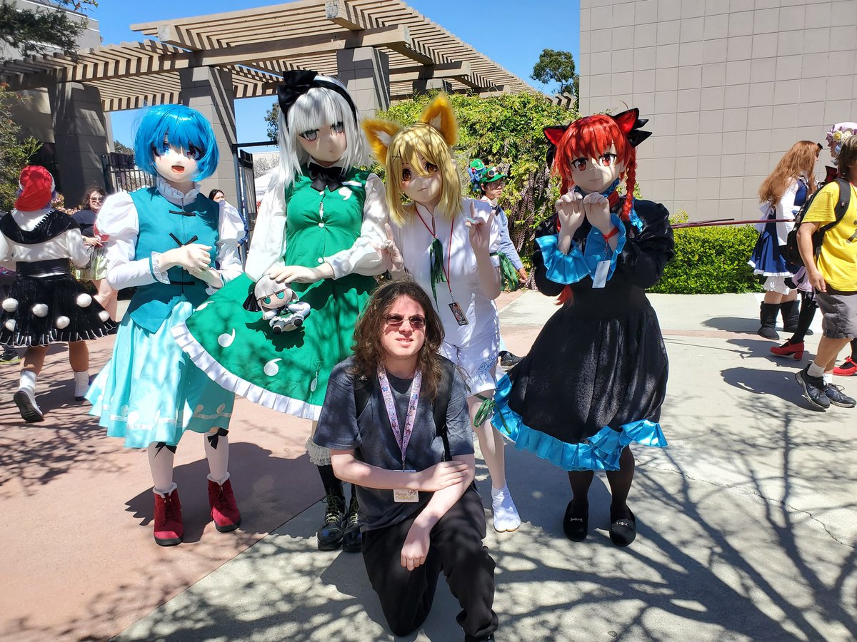 Saw @RuruKigururu (the Youmu) again at Touhoufest!!! Their Youmu is awesome you should check them out!!! I don't know the @ for the Kogasa, Tsukasa, or Rin but their awesome too!!!