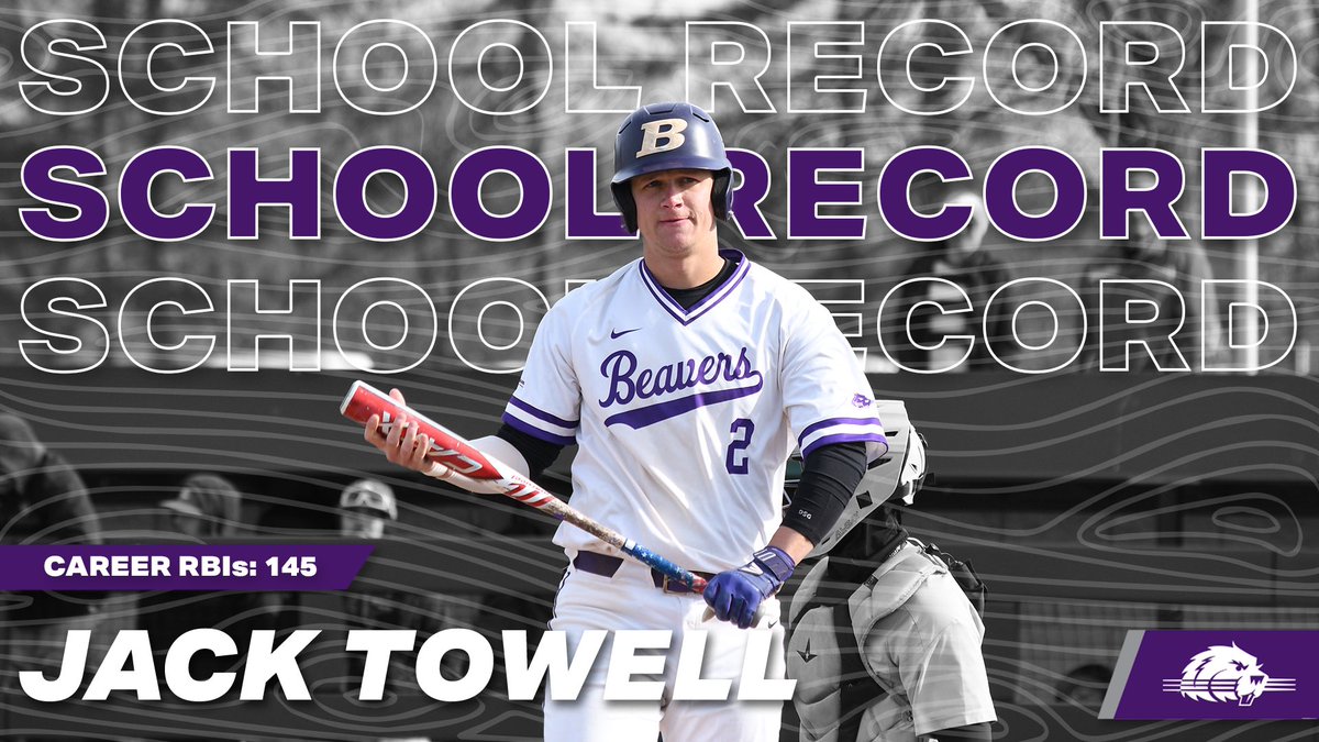 With his RBI single in the 2nd inning today, Jack Towell is now the career leader in Runs Batted In surpassing Nick Broyles ‘12. Congrats Jack!