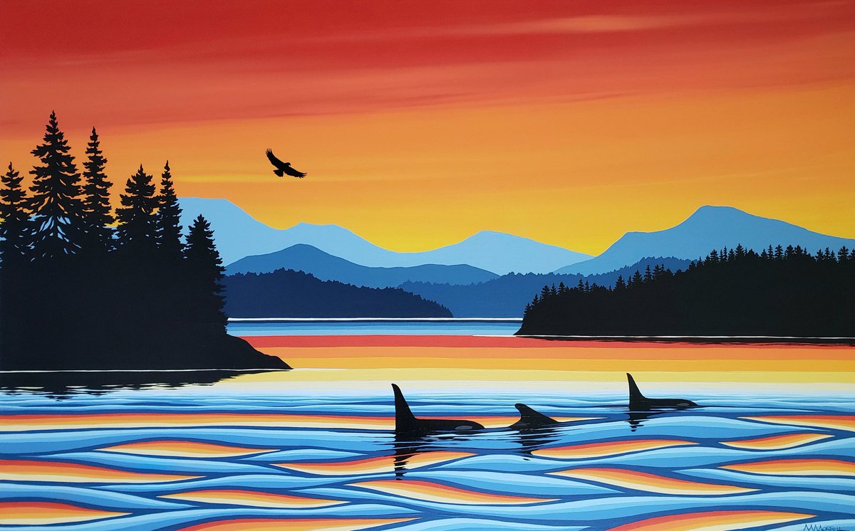 New painting 'Majestic Coast' 30x48 acrylic on canvas monicamorrillart.etsy.com