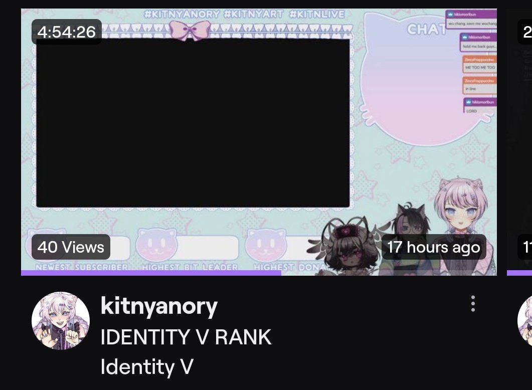 KitNyanory_VT's tweet photo. Thank you guys 😭 I hope y'all enjoyed the identity v and Roblox game play ! It was so much fun 😽💕 https://t.co/nF4gac3UWy