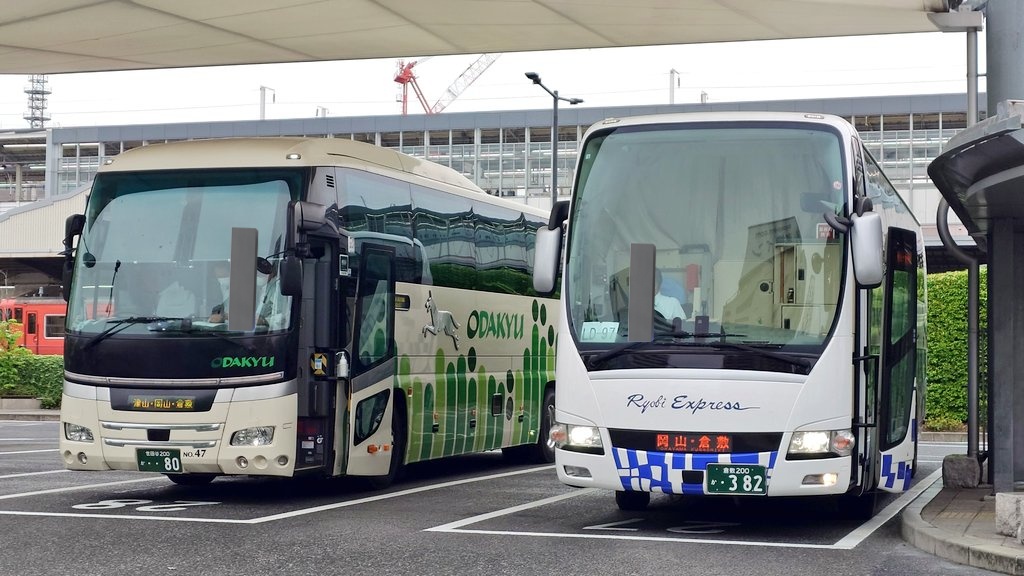 小田急ハイウェイバスが久々に岡山に帰ってきた