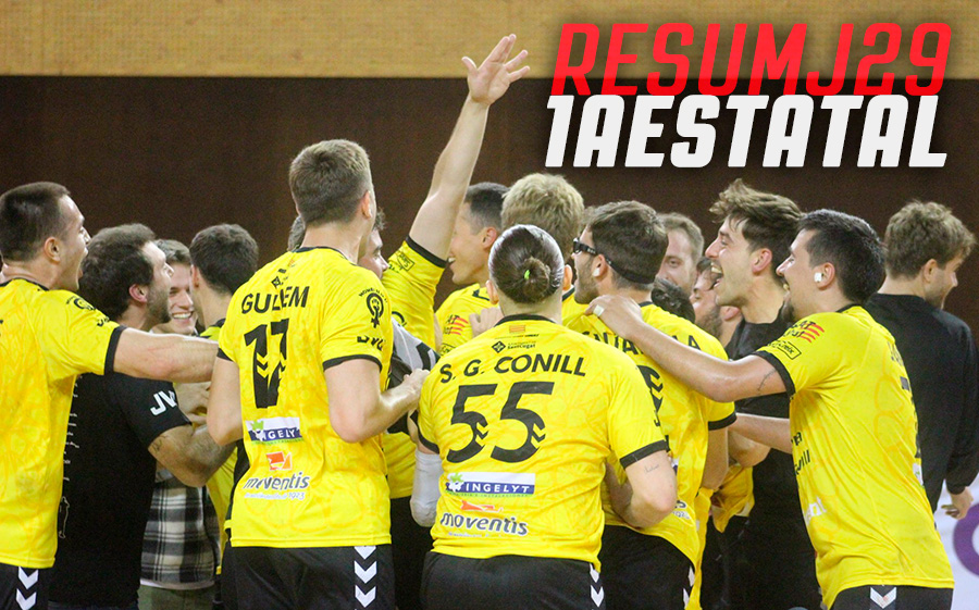 RESUM #1aEstatal: El @hstcugat, després de superar l'@HEsplugues i aprofitar la derrota del @bmlaroca a la pista de la @UESarria77, és el nou líder i té el títol a tocar ➡️ cathandbol.cat/1a-estatal/ite…