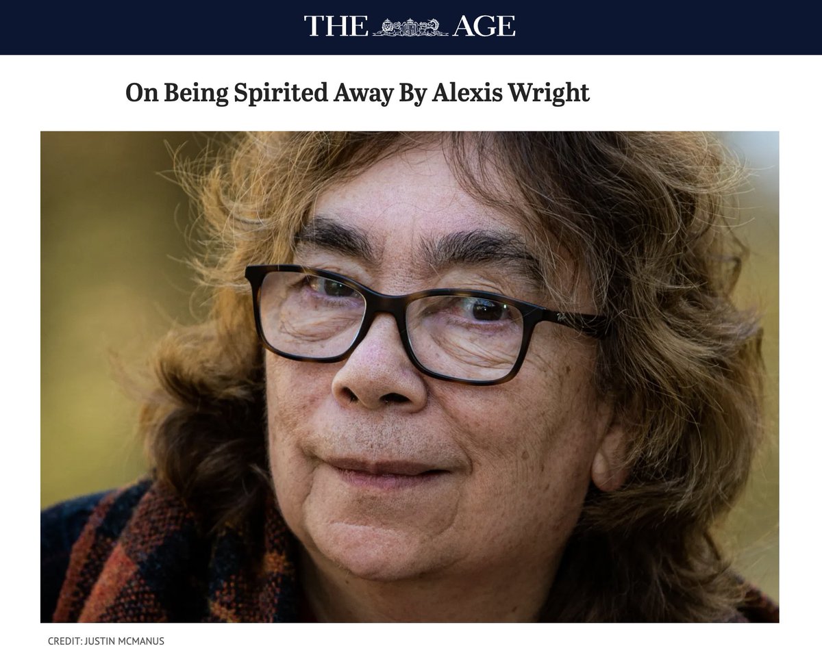 In @theage, read a new piece of writing by Alexis Wright, published ahead of her appearance at the @MelbWritersFest next week. theage.com.au/culture/books/…