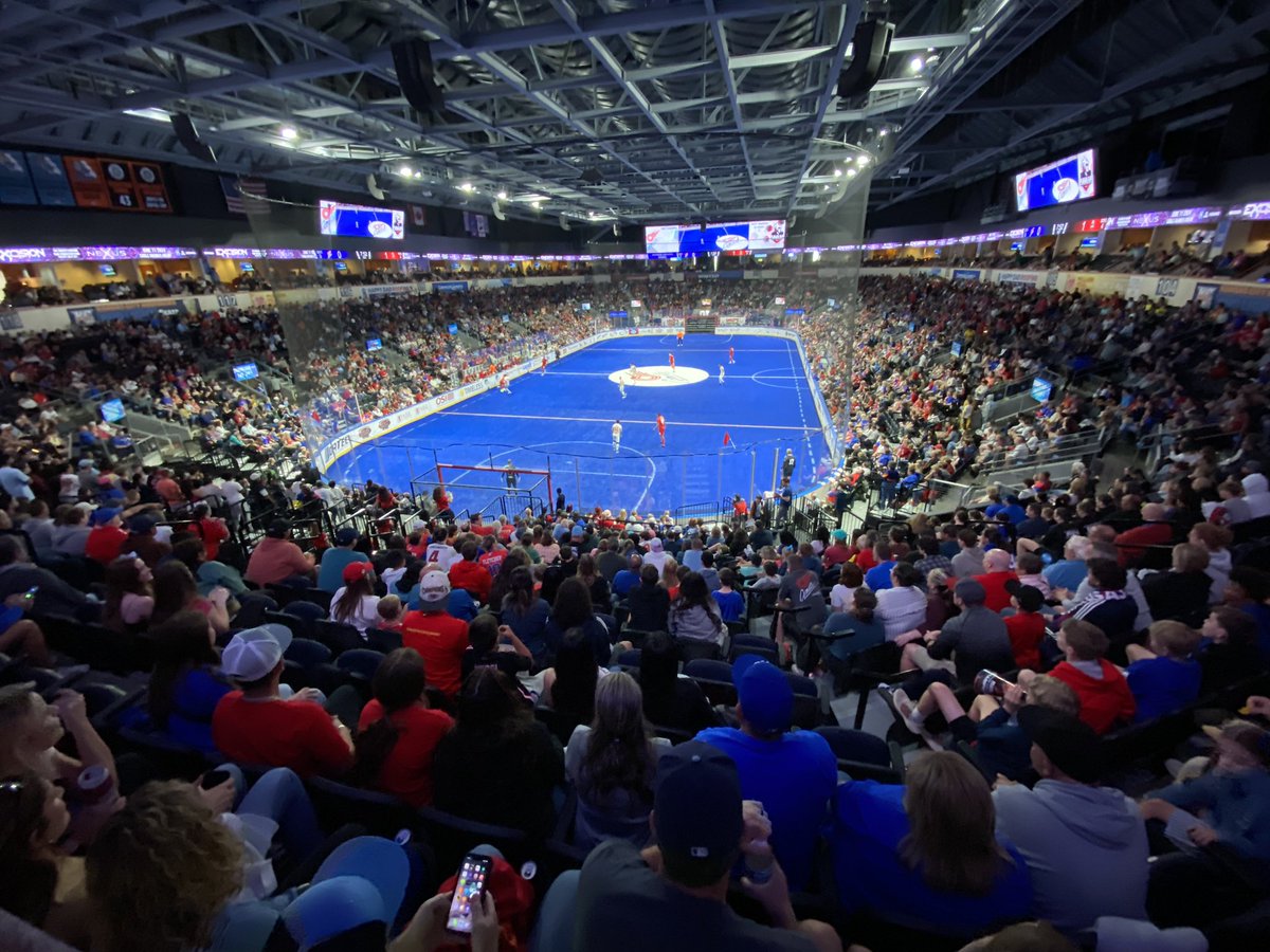 frytalk's tweet photo. @MASLarena First game of the Finals between @KCComets vs  @Clubsavage    High energy game with the Comets up 2-1 at the half.  Watch the game @CbsGolazo now!! https://t.co/YQ5SRYCwab