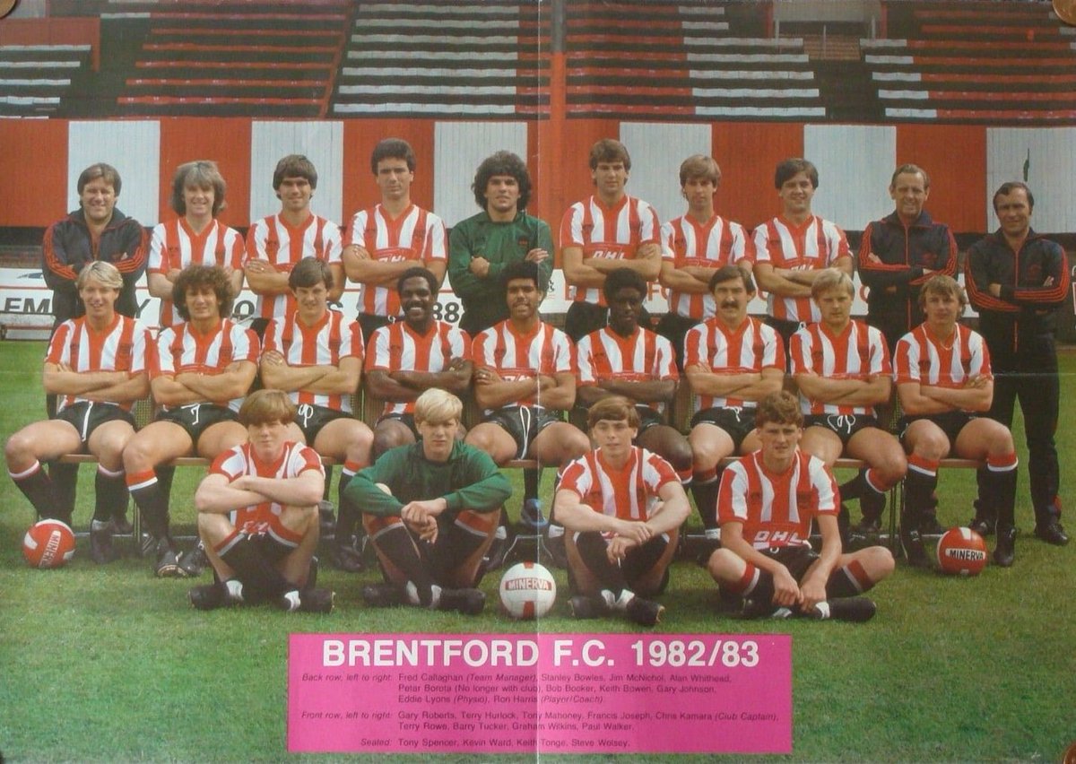 A poster you had on your wall as a teenager*. Answer with an image of the poster please. #BrentfordFC 1982/83* #ItsBrentfordInnit *Just done some maths. It would have had to have stayed on my wall for a couple of years to have been in my teens. That is still possible!