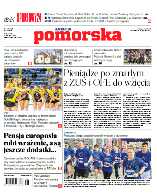 W końcu możemy przekazywać dobre informacje sportowe w 'Pomorskiej' - wydanie Inowrocław/Żnin/Mogilno.
Siatkarki Sokoła awansowały do ekstraklasy! Niesamowita atmosfera panuje na meczach koszykarzy KSK Ciech Noteci Inowrocław,  którzy walczą o pierwszą ligę. @ksk_notec