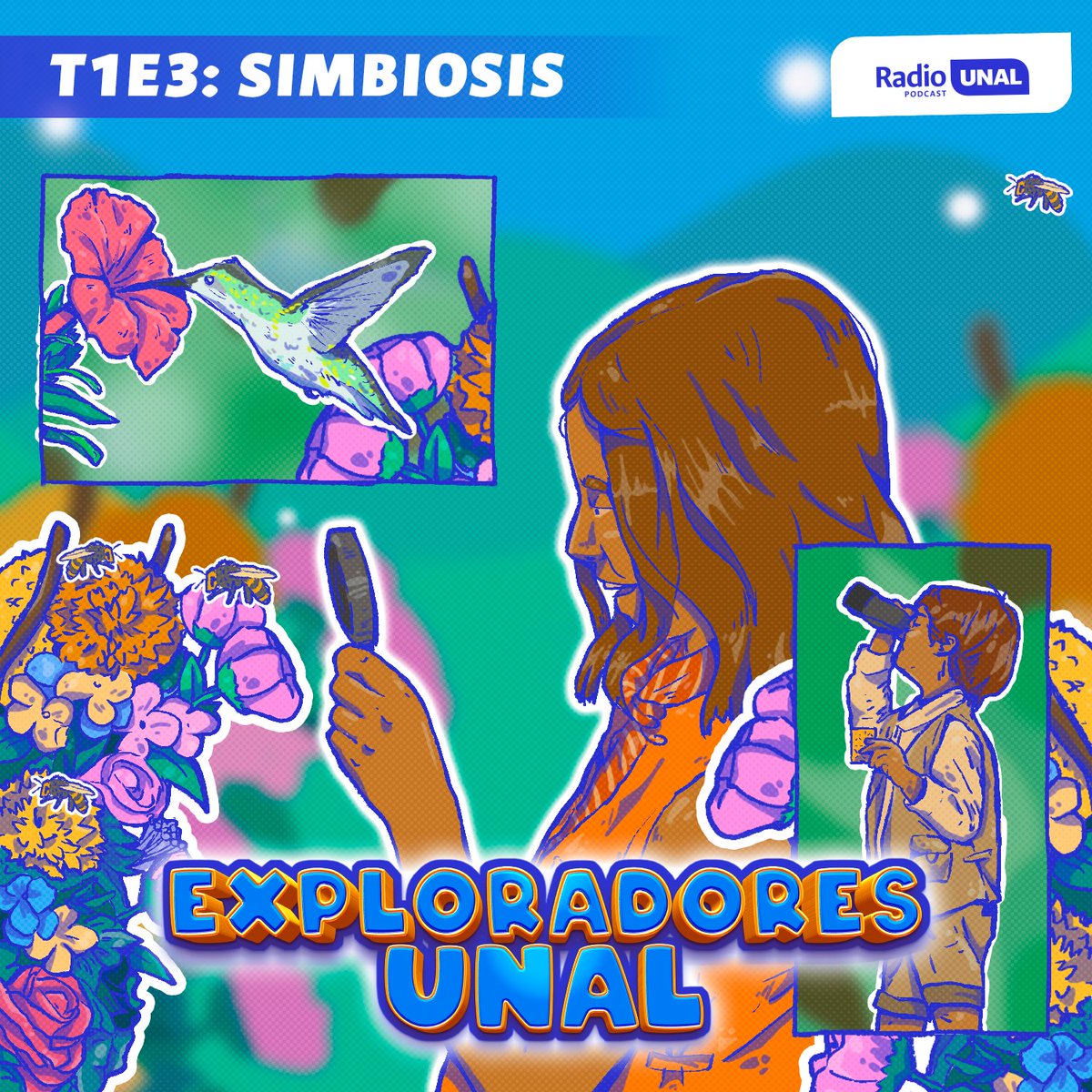 🎧#PodcastUNAL | ¿Has observado cómo algunos animales y plantas trabajan juntos en la naturaleza? ¡Hablemos de #Simbiosis! 🔎 bit.ly/3rVNFUG 🌱🍄 En este nuevo episodio de #ExploradoresUNAL hablaremos de la relación entre las abejas y las flores, un tipo de #simbiosis🔝