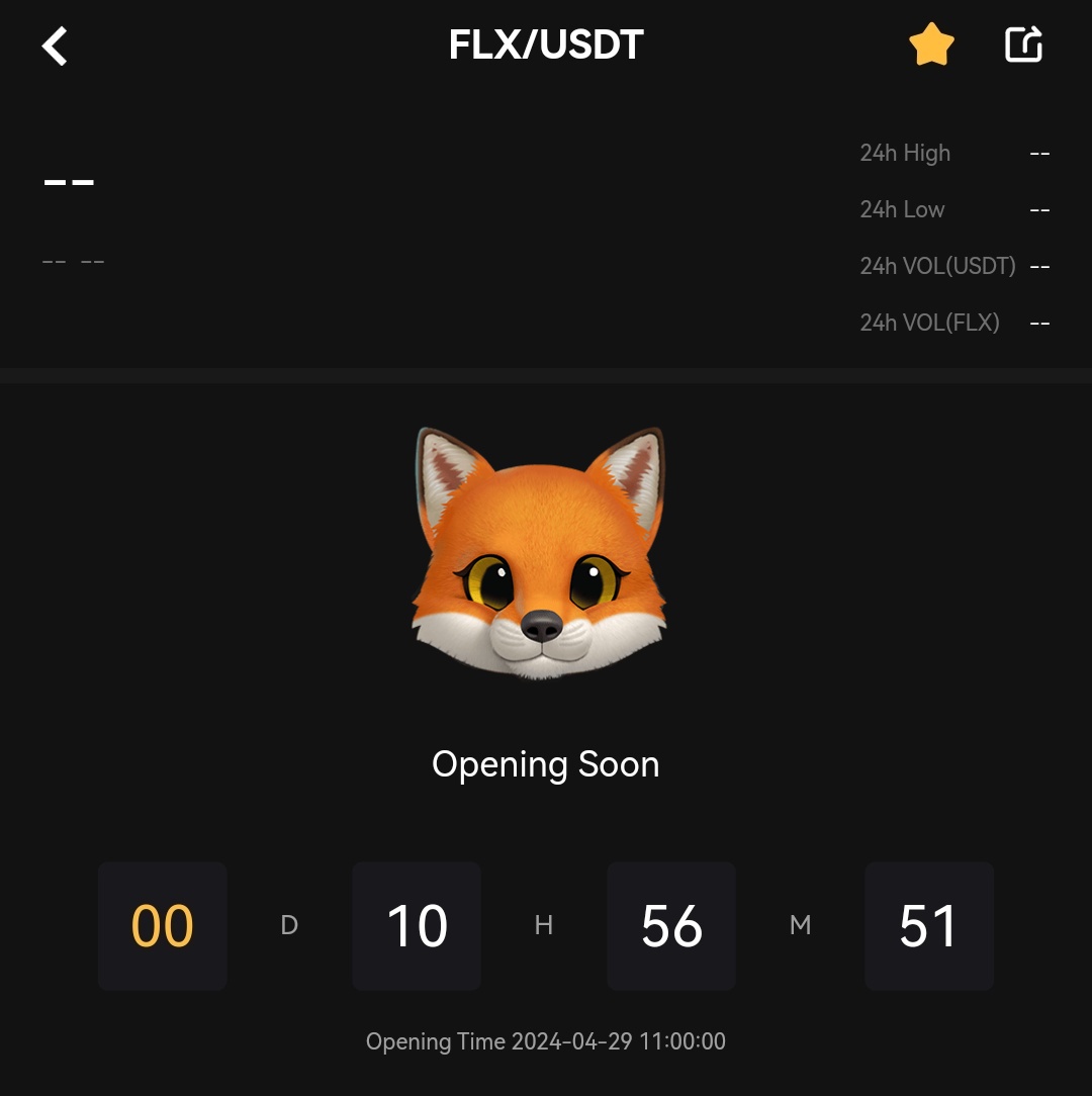 Let's go!  #FlareFox primed for listing in 10 hours. Avail and prevail. Don't fight the FOMO!