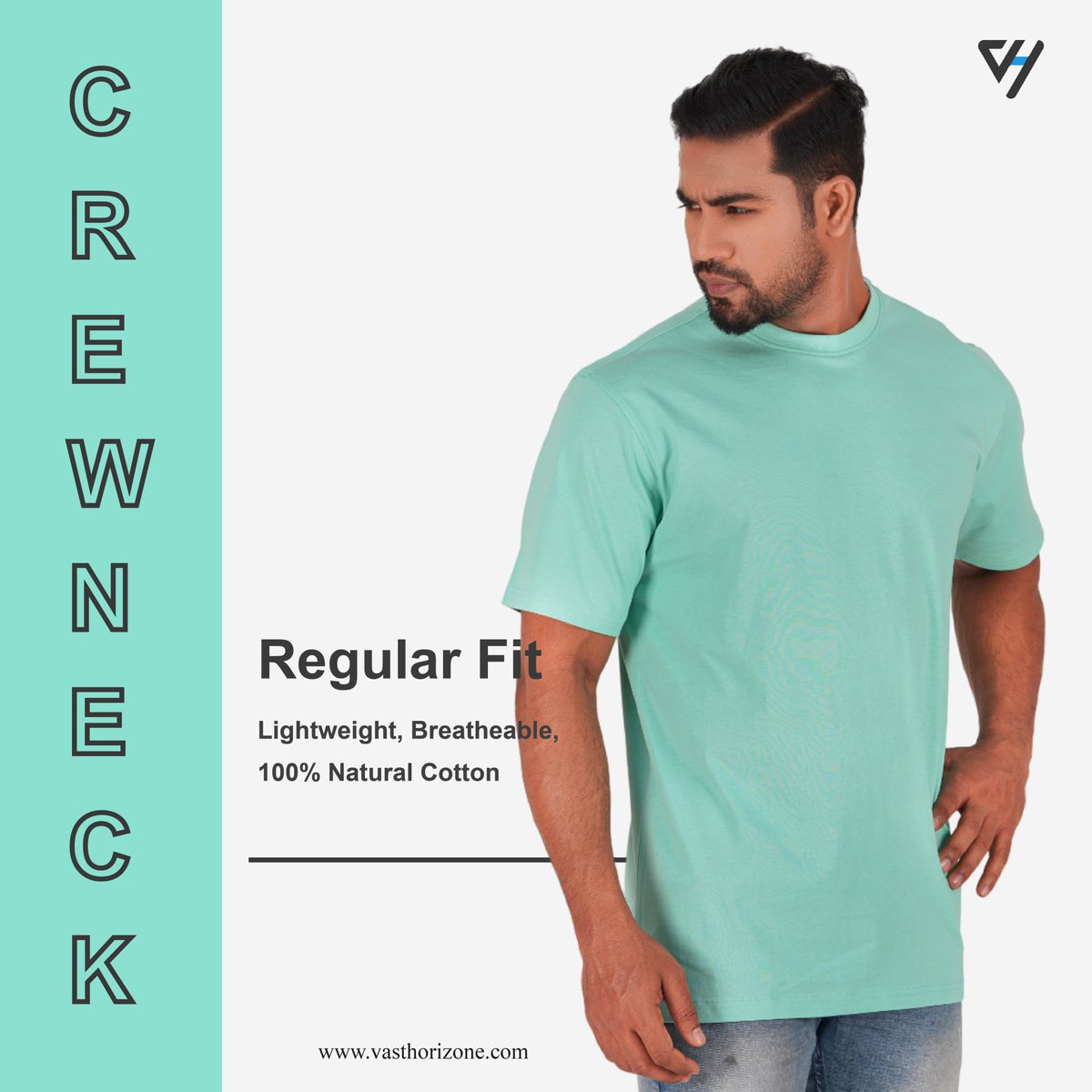 Unleash comfort and style with the Crew Neck Short Sleeve T-Shirt! 
Perfect for any occasion, its classic crew neck design ensures timeless appeal.

Elevate your summer wardrobe with this must-have piece!

#VastHorizon #CrewNeckTee #SummerStyle #ShopNow amazon.com/dp/B0CXF3L6VR=1