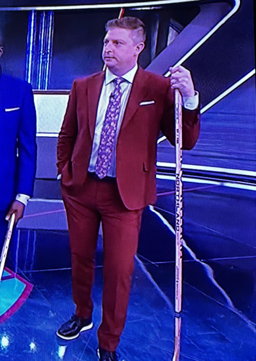 Dude!!! The @armdog is in 100% #SundayFunday Mode with that #SweetSuit!!Not to mention that Fresh Fade!  #NHLOnTBS