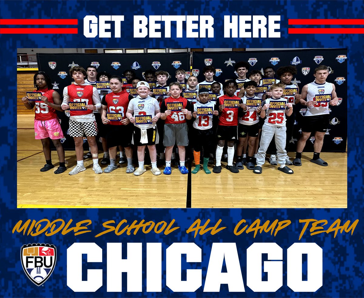 BEST OF THE BEST 👏

Congratulations to these Middle School student-athletes at FBU Chicago on being named to the All-Camp Team
🎟️🥊 2️⃣ #FBU Top Gun

See you in Paradise 🌴🏈

#PathToNaples #ParadiseCoast #FBU #GetBetterHere