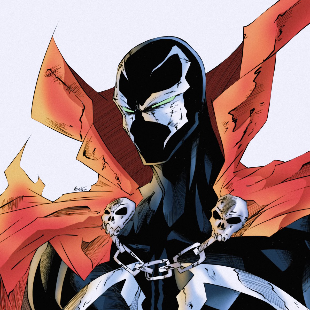 70000leo's tweet photo. Spawn 💀🔥 #spawn #art #comicart #spawnart https://t.co/lED34gmxe5