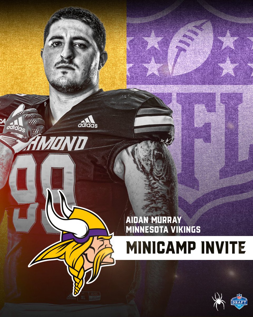 Congratulations to @aidanmurray54 on accepting a minicamp invite from the @Vikings ‼ #OneRichmond
