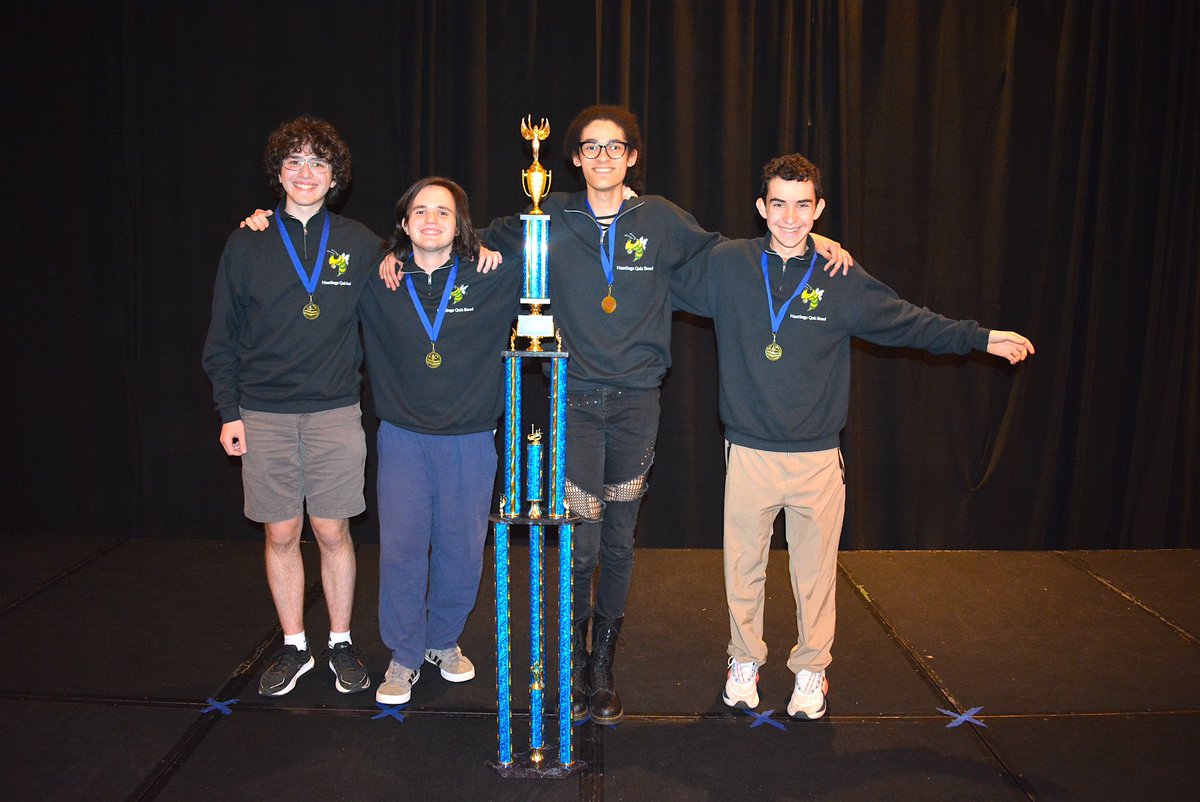 naqt's tweet photo. Congratulations to our 2024 Small School National Championship Tournament winners!
Traditional Public: Hastings (NY)
Open: St. Mark’s of Texas @SMTXathletics @SMQuizBowl
Very Small School: West Iron County
#ssnct #naqt #quizbowl https://t.co/1cr2SPD4k4