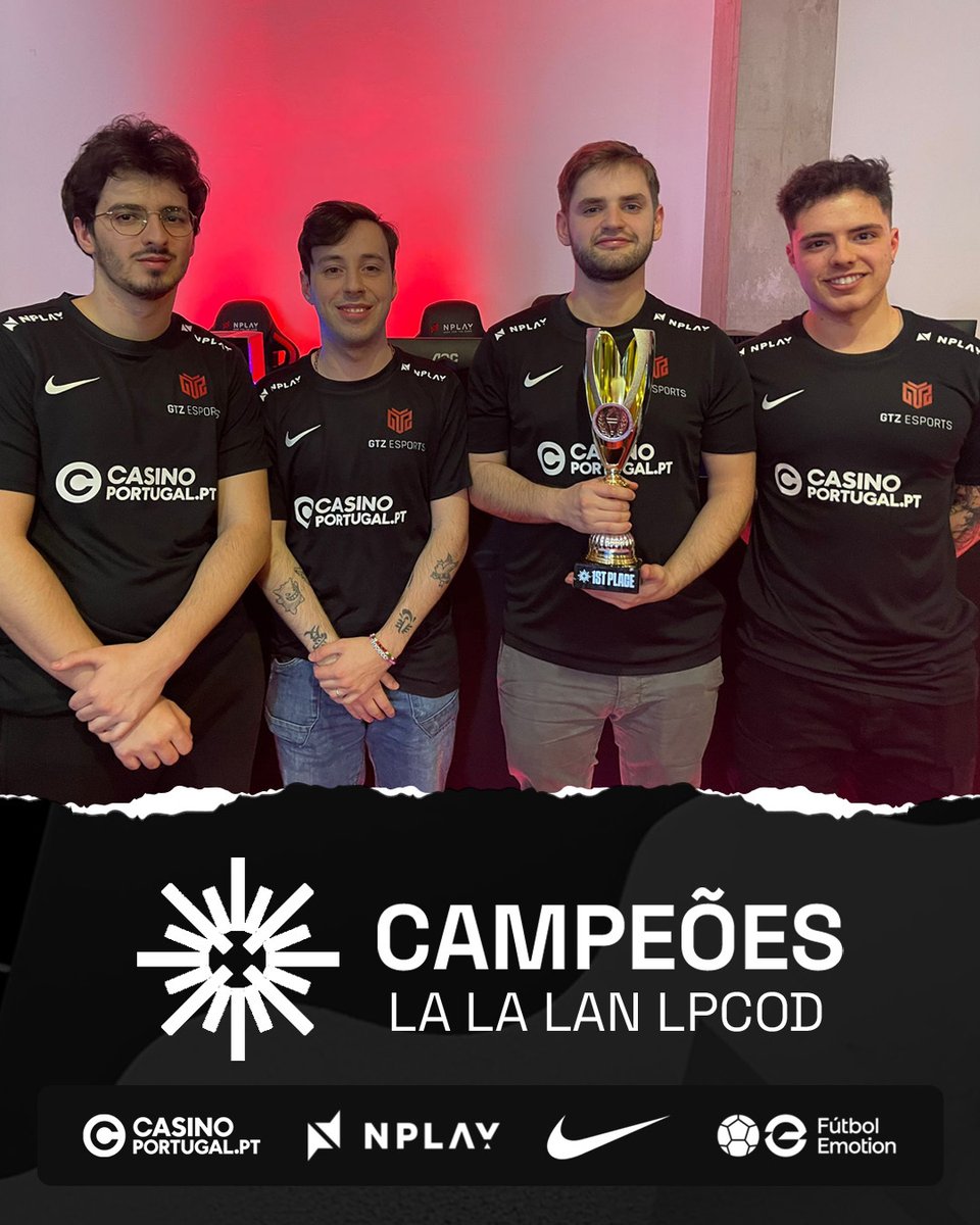 A nossa divisão de Call Of Duty, foi a grande vencedora da LA LA LAN @LPCOD_ disputada do espaço @GameStageOeiras 🏆

Queremos agradecer a todos pelo o apoio demonstrado durante este evento 💪

GG WP @ftwesports 👊

#RespectAllFearNone #LPCOD #CallofDuty