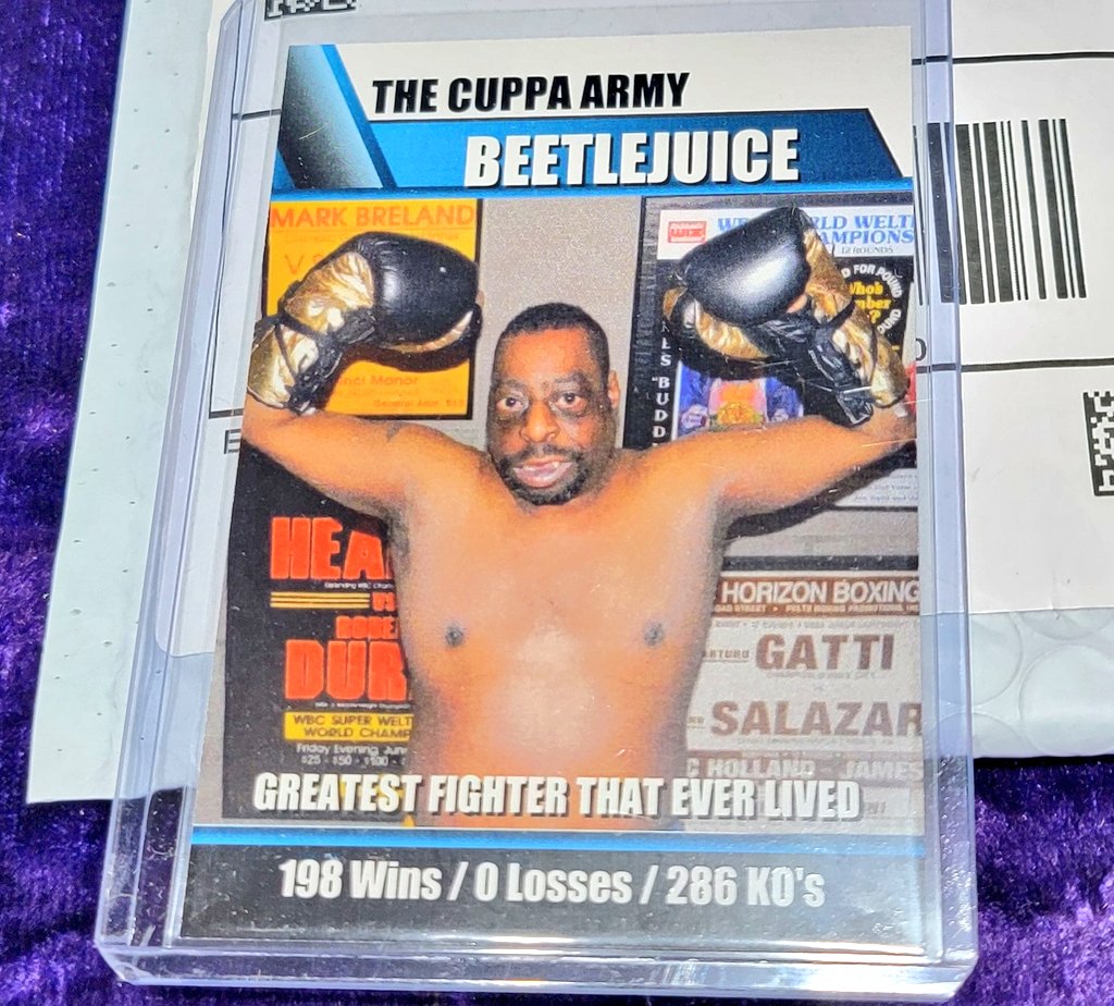 The Champ is here!  @JohnCena @MikeTyson @HowardStern @cwotd @robertAbooey #boxing #boxingcards #wrestling #wwe #thehobby #wrestlingcards #WWE #AEW #wcw #TNA #NJPW #ROH #WrestlingCommunity #wrestlingautographs