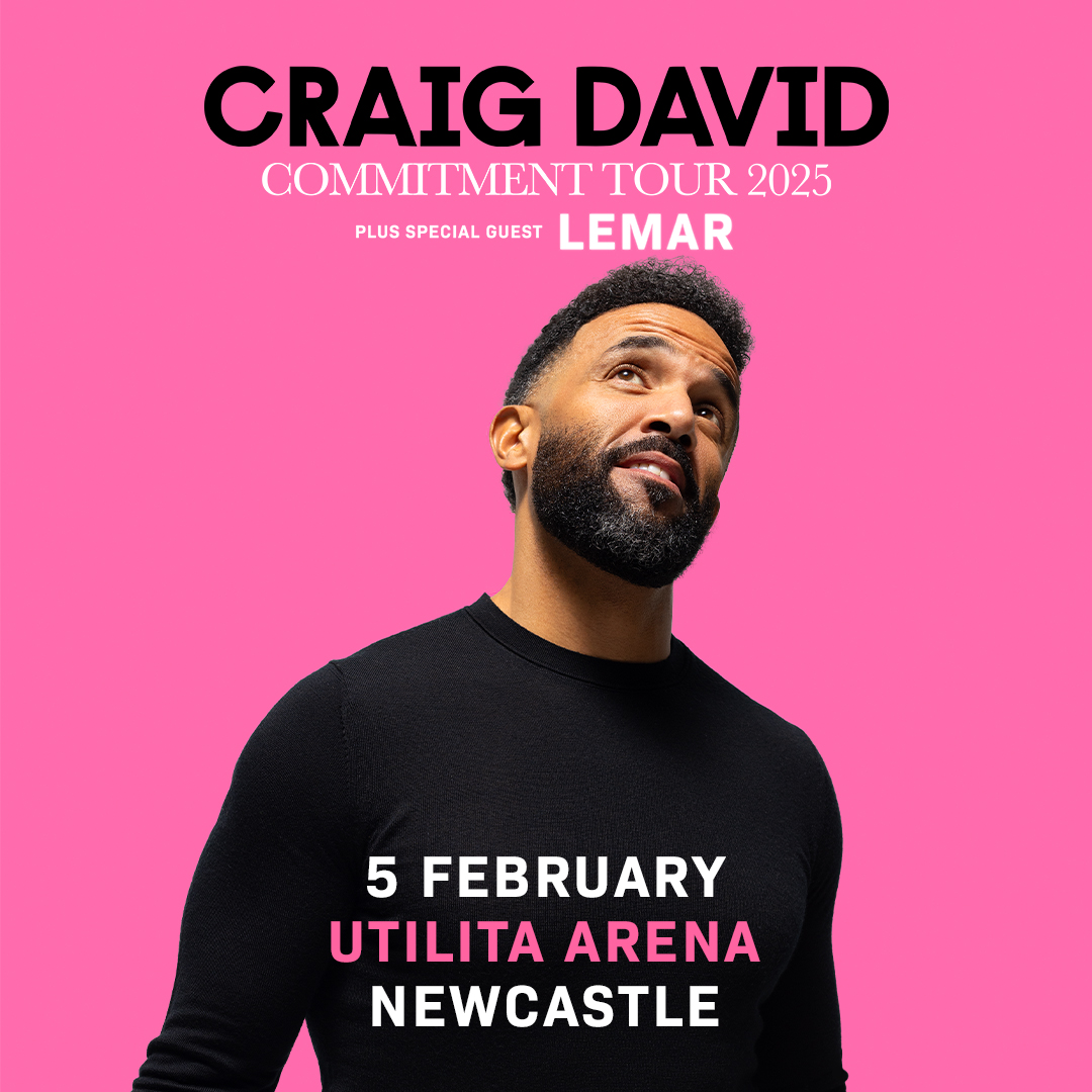 🆕 @CraigDavid brings the #CommitmentTour2025 to Utilita @ArenaNewcastle, alongside special guest @Lemar. 📩 Venue presale from 10AM Thursday 2 May - sign up here: utilitaarena.co.uk/contact/webclub 🎟️ Tickets available from 10AM Friday 3 May. ℹ️ bit.ly/CraigDavid25-N…