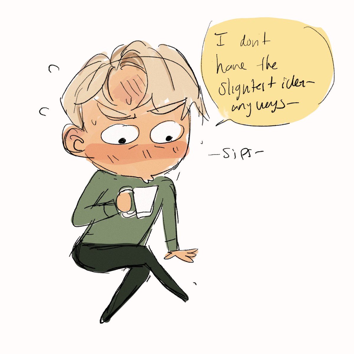 A little funny panel of draco being nervous
