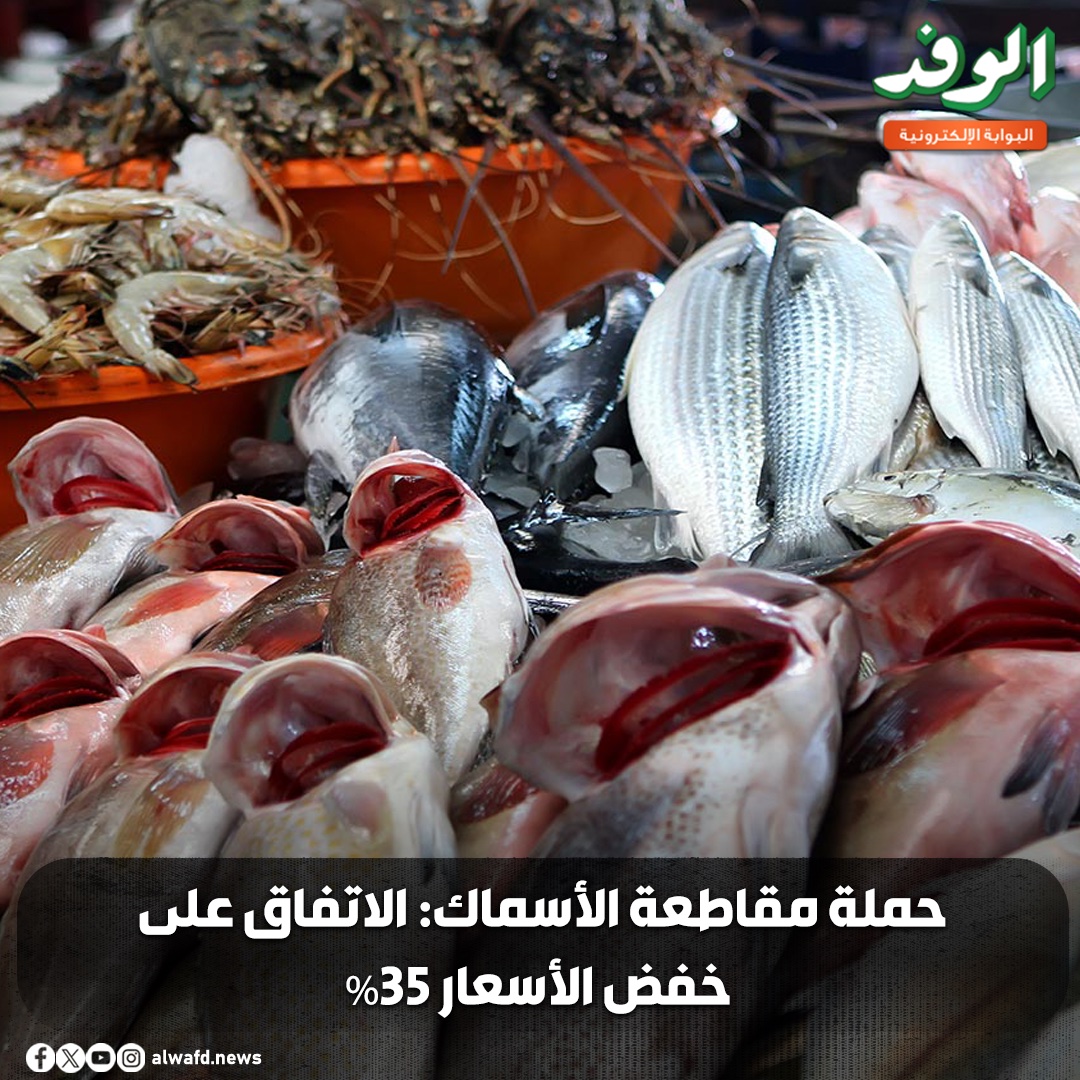 بوابة الوفد| حملة مقاطعة الأسماك: الاتفاق على خفض الأسعار 35% (فيديو) 