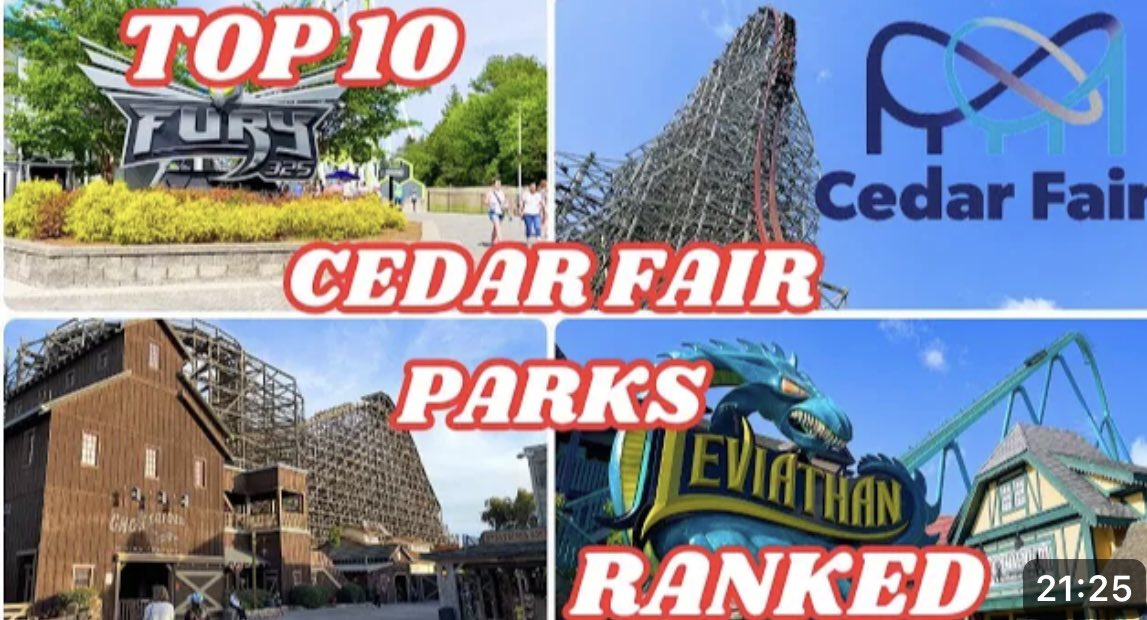 Just released on the channel, check out my rankings of the 10 Cedar Fair parks I visited in 2023, from my least favorite all the way to my best! Probably spent more time on this video than any I’ve made thus far, and I’m very pleased with how it came out! youtu.be/d5IvNFnM3Vs?si…