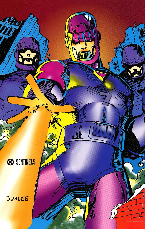 ClassicXMen's tweet photo. Sentinels by @JimLee. https://t.co/DvkIuBl2bJ