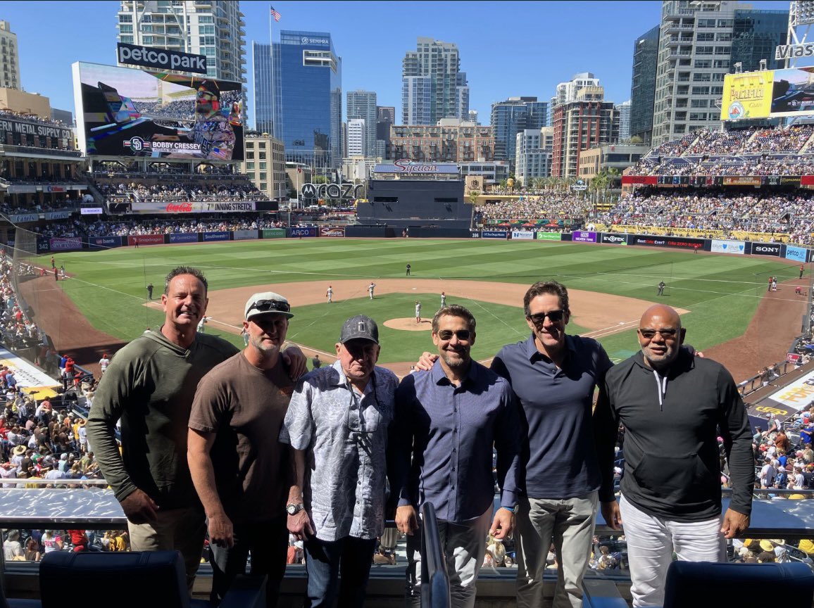 A little @Padres reunion🔥#ashby #gomez #jones #lawrence #jones #booneapproved