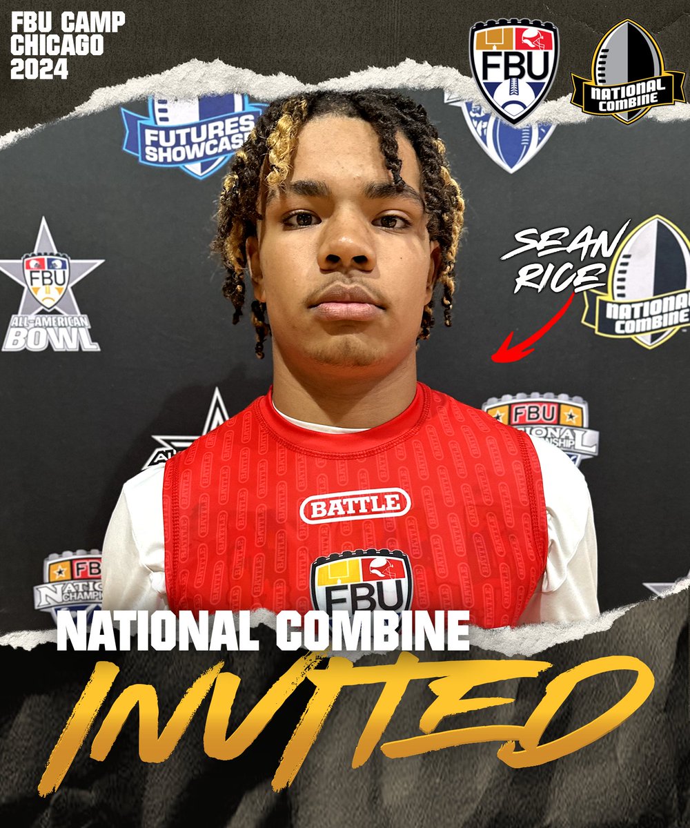 HEADED TO THE DOME 👏

Congrats to Sean Rice on securing the Golden Ticket to the 2025 National Combine in San Antonio at FBU Chicago🏈⭐️

#FBU #GetBetterHere

@SeanR_11