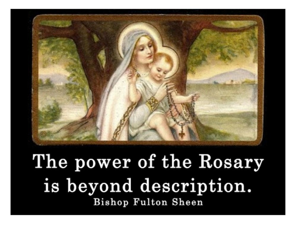 'Dear children, I am calling you to pray the Rosary and that your Rosary be an obligation which you shall fulfill with joy. That way you shall understand the reason I am with you this long. I desire to teach you to pray.'
(Our Lady of Medjugorje, June 12, 1986).