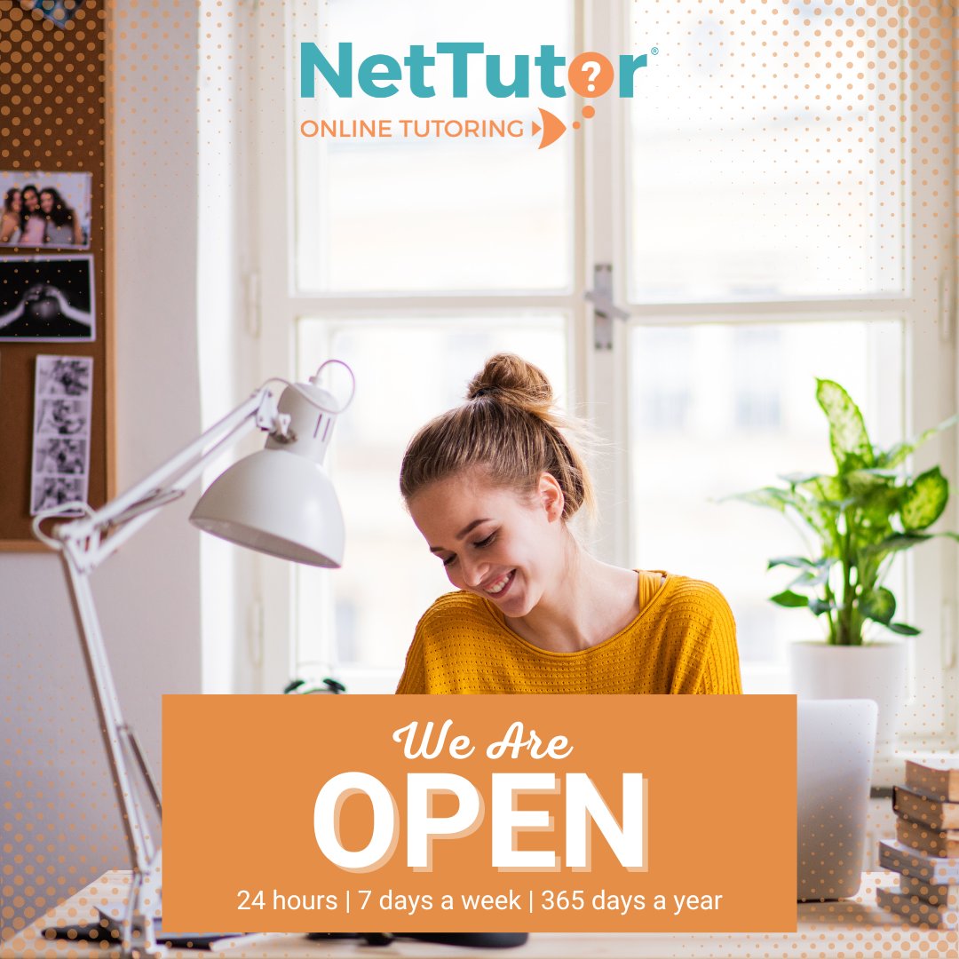 Need some help wrapping up your weekend homework? We're open all day, every day! We can answer your questions in any subject, and help you feel confident in class.

#Tutor #OnlineTutoring #StudentSuccess #StudentConfidence